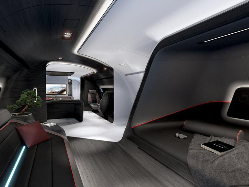 قمرة طائرة خاصة بتصميم سيارة Mercedes-AMG الرياضية